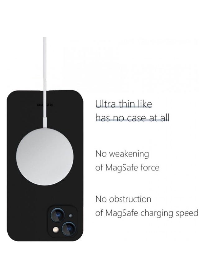 KZDOO iPhone 14 Case Air Skin Series Ultra Slim Frosted Anti Slip Back Cover Full Coverage Camera Lens Protection 6.1 inch Black - Image 4